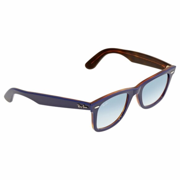 Ray-Ban Wayfarer Color Mix RB2140 12783F Top Blue On Red Havana - Picture 1 of 12